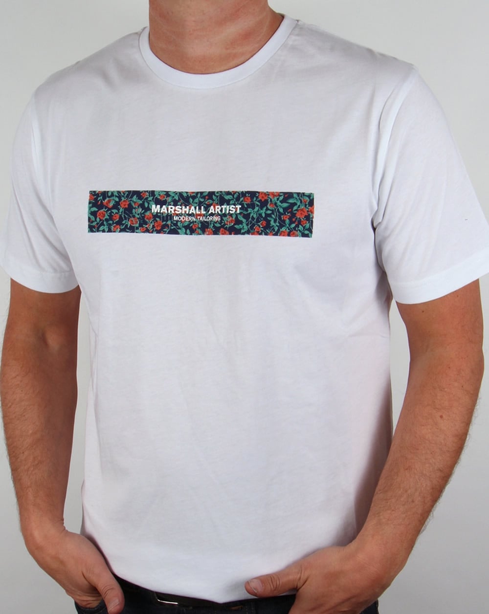 Marshall Artist Floral Box T-Shirt Weiß