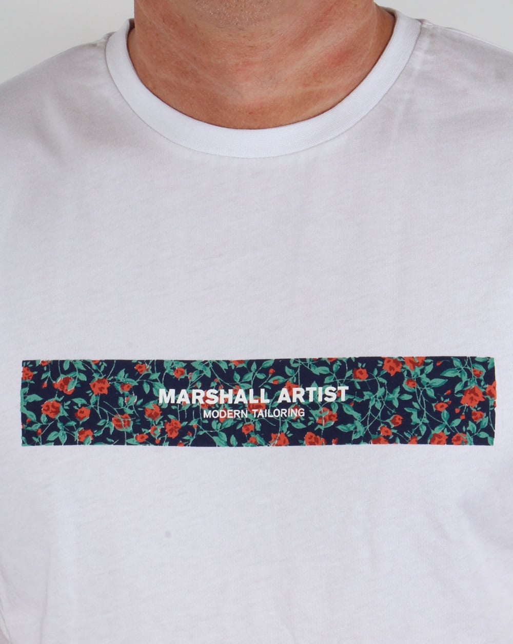 Marshall Artist Floral Box T-Shirt Weiß