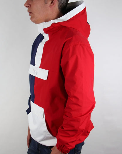 Fila Vintage Napoli Überziehjacke Marineblau/Rot/Weiß