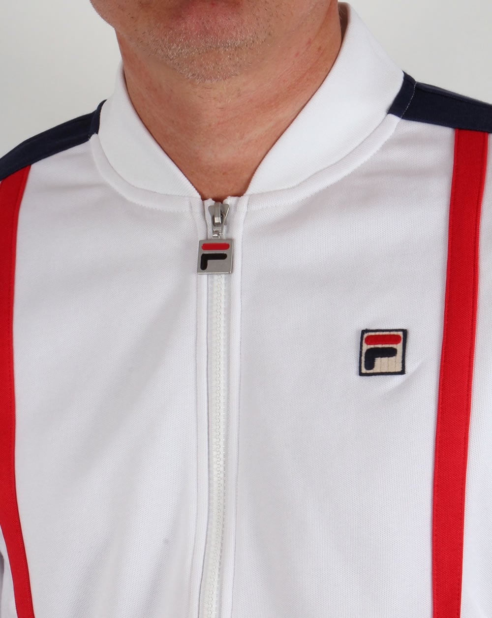 Fila Vintage Drift Trainingsjacke Weiß/Rot
