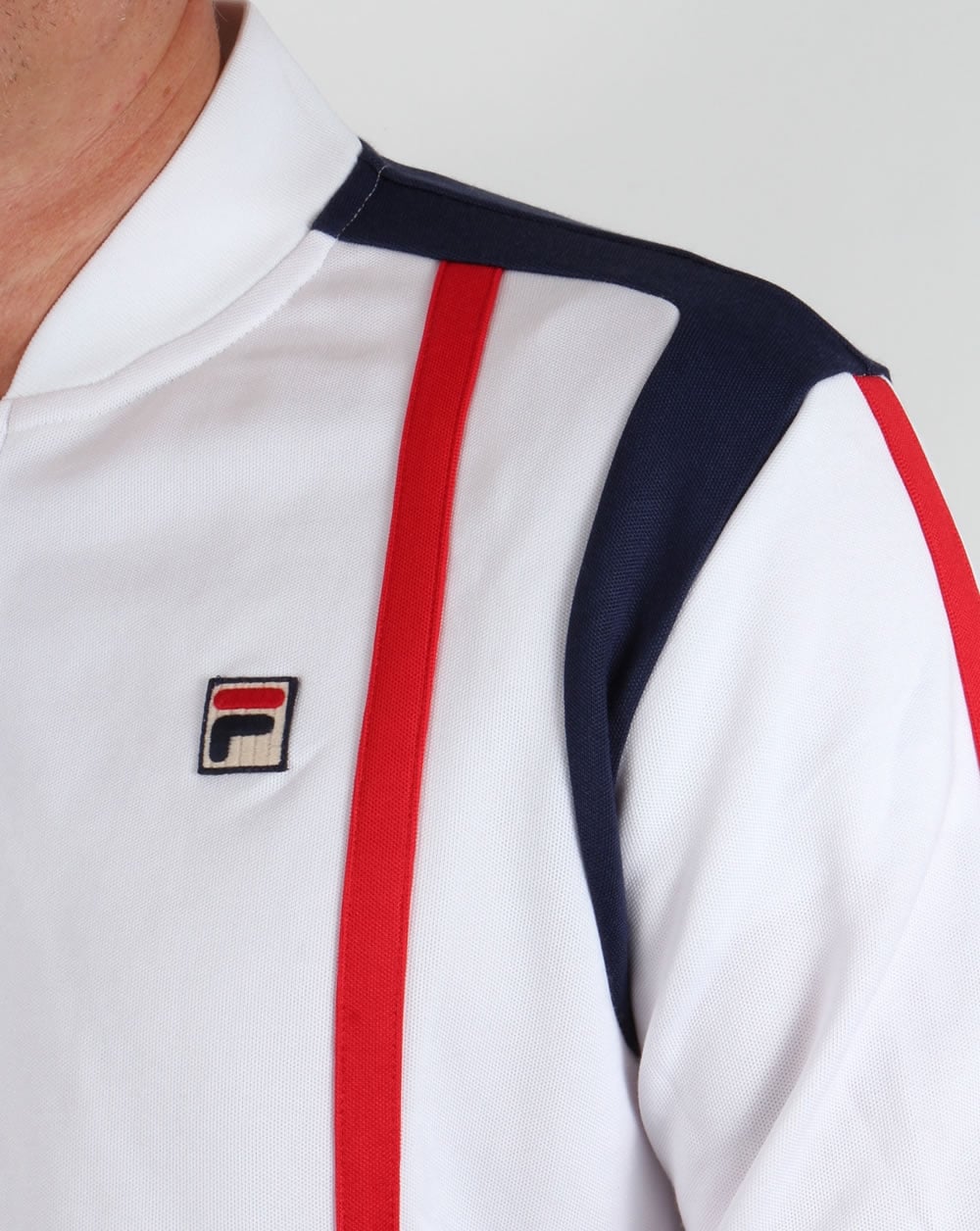 Fila Vintage Drift Trainingsjacke Weiß/Rot