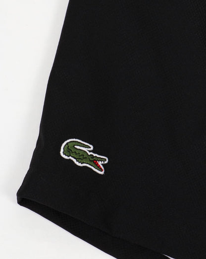 Lacoste Sport – Shorts mit Kordelzug und Diamanten in Schwarz