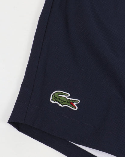 Lacoste Sport – Shorts mit Kordelzug und Diamanten in Marineblau