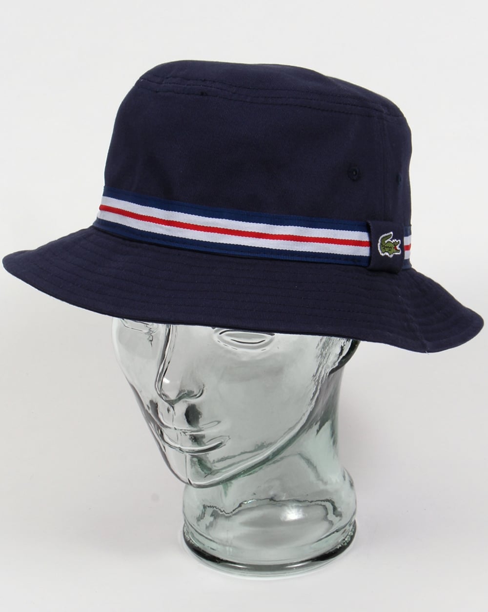 Lacoste Bucket Sonnenhut Marineblau mit Besatz