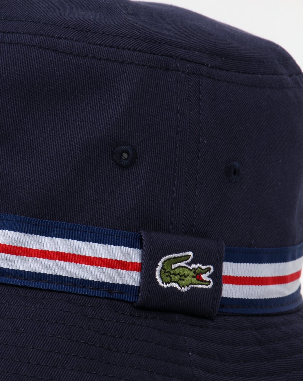 Lacoste Bucket Sonnenhut Marineblau mit Besatz
