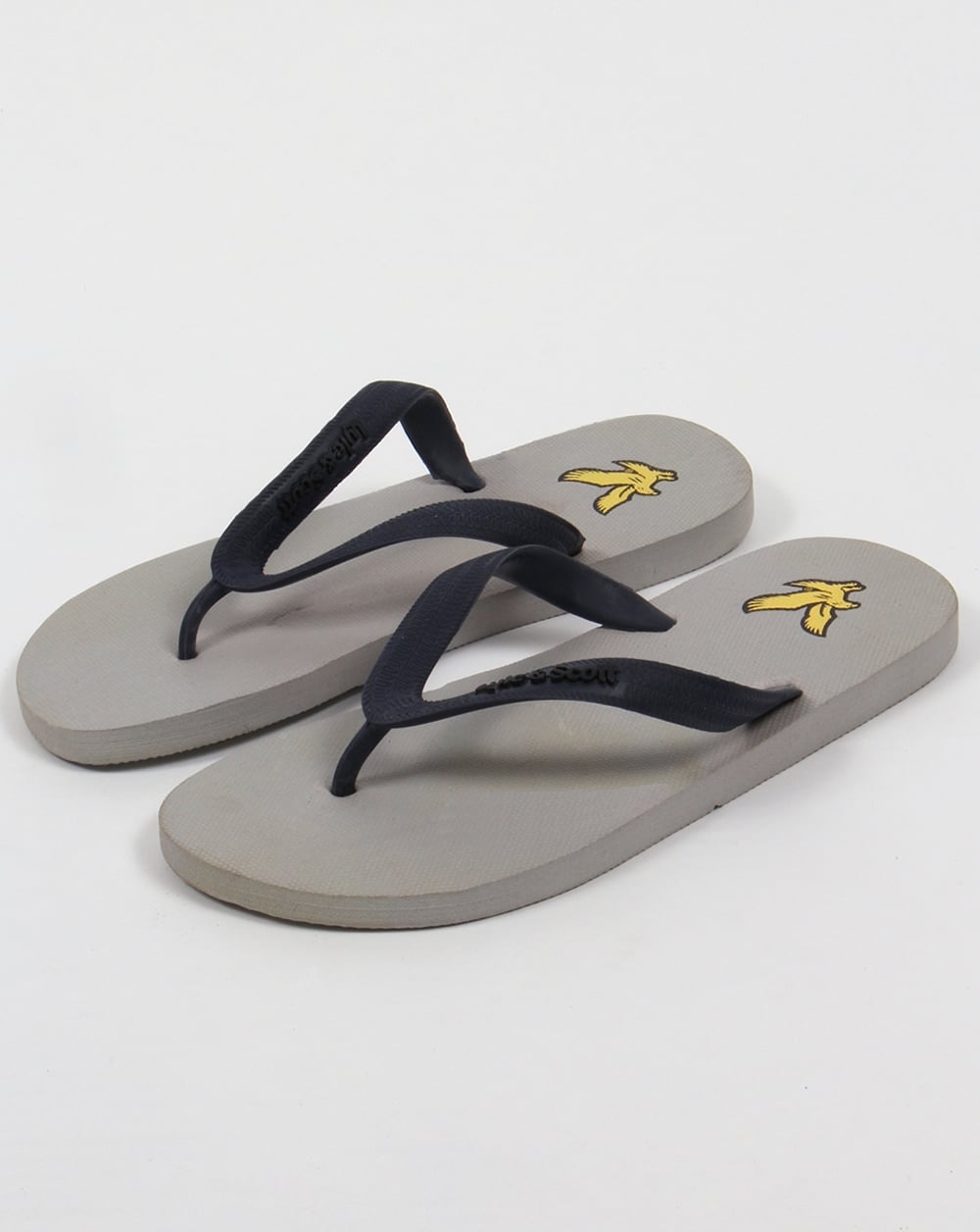 Lyle And Scott Brora Flip Flop Aluminiumgrau