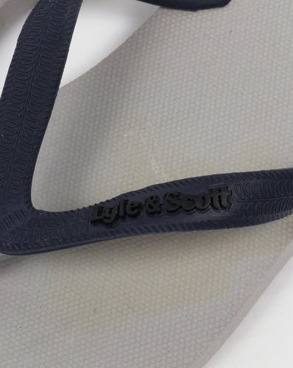 Lyle And Scott Brora Flip Flop Aluminiumgrau