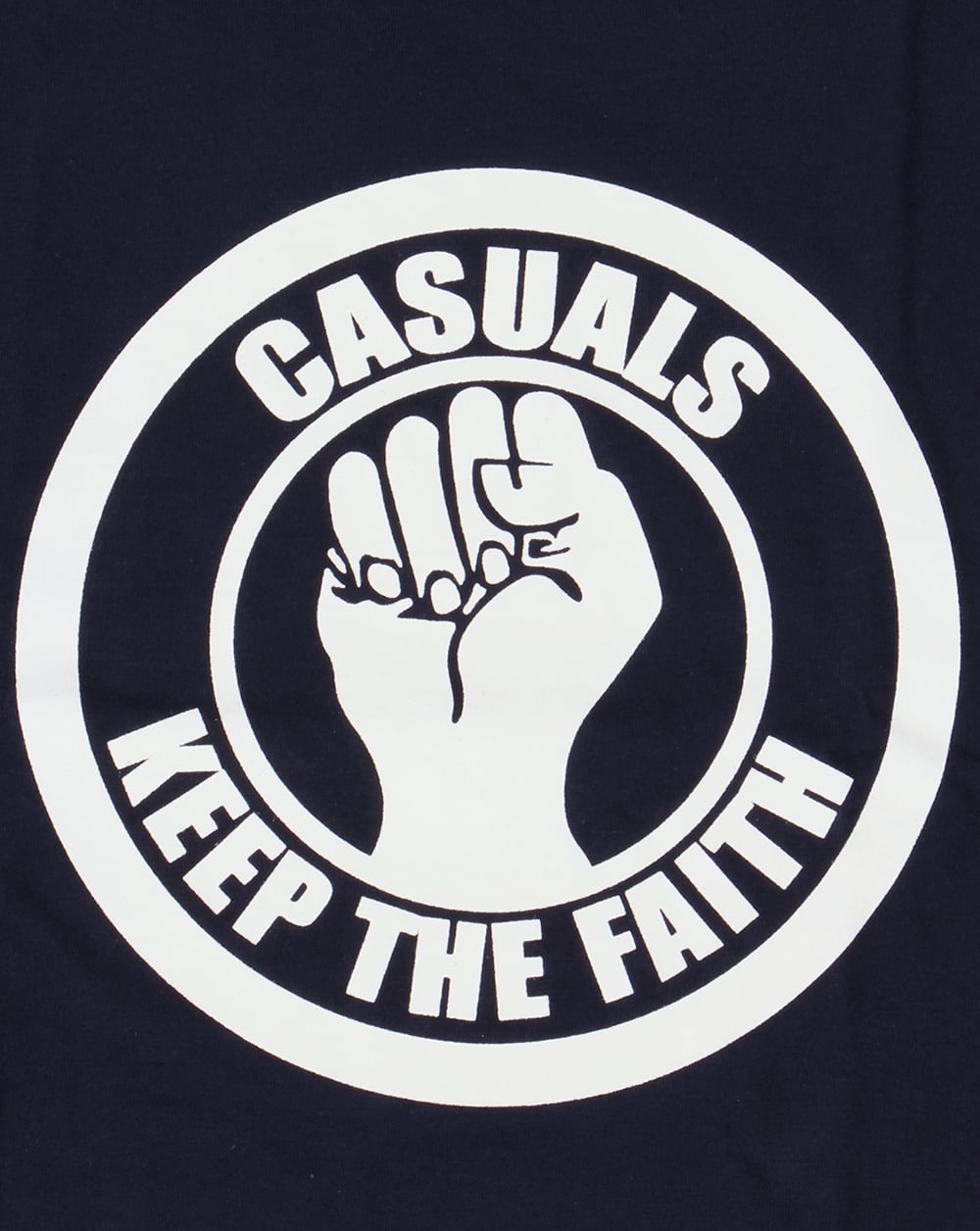 80er Casual Classics Keep The Faith T-Shirt Marineblau