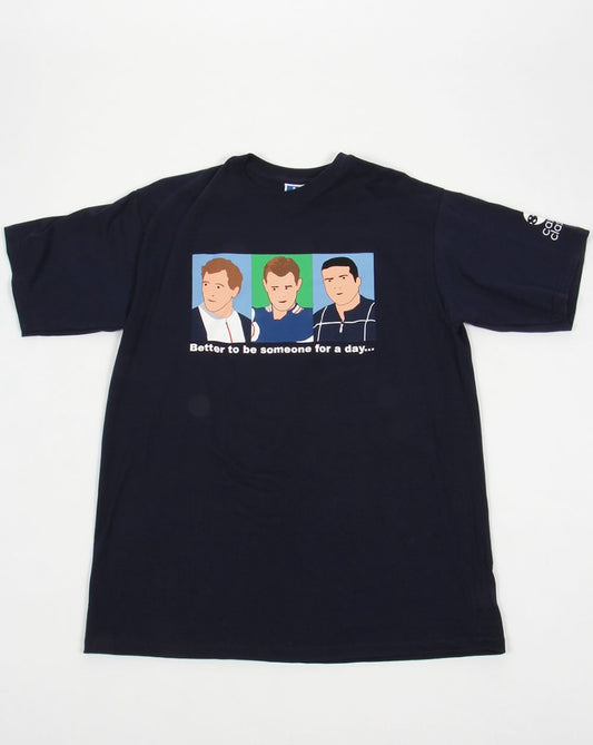 80s Casual Classics 80er Casual Classics Business Trio T-Shirt Marineblau