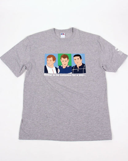 80s Casual Classics Business Trio T-Shirt Graumeliert