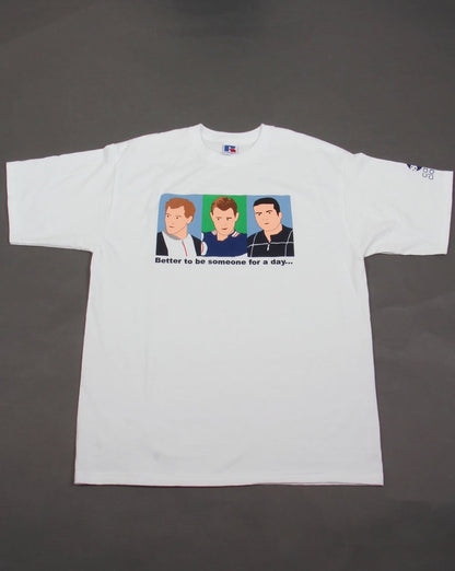 80er Casual Classics Business Trio T-Shirt Weiß