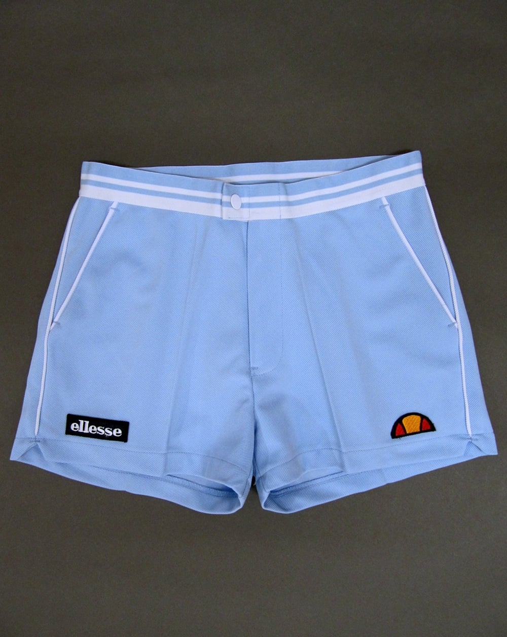 Ellesse – 80er-Tennisshorts, Himmelblau