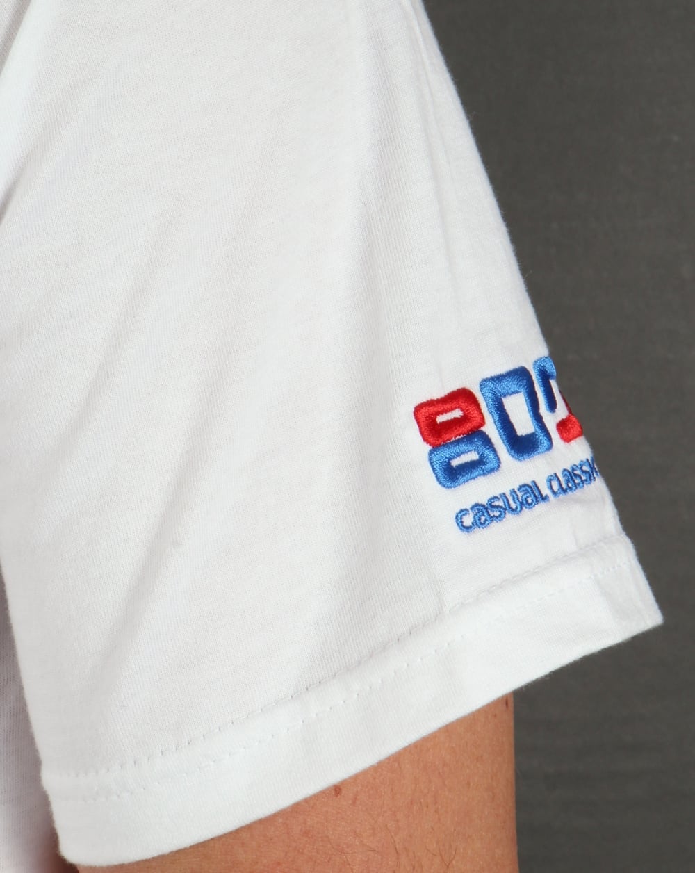 80er Casual Classics Keep The Faith T-Shirt Weiß/Grün