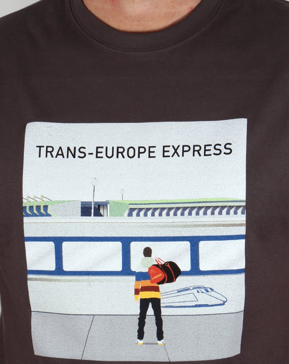 80er Casuals Trans Europe Express T-Shirt Dunkelgrau