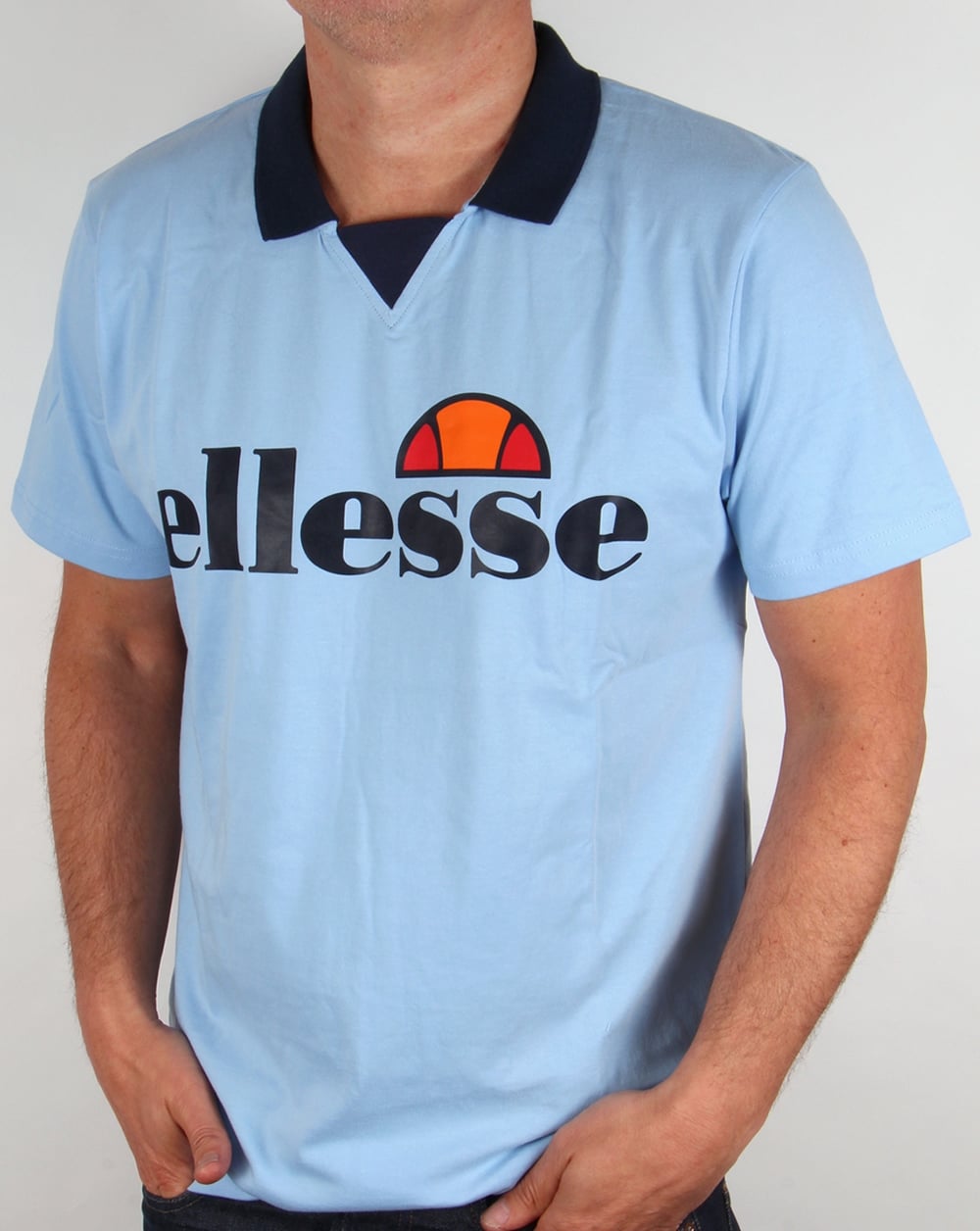 Ellesse Sarzana Old Skool Polo Himmelblau
