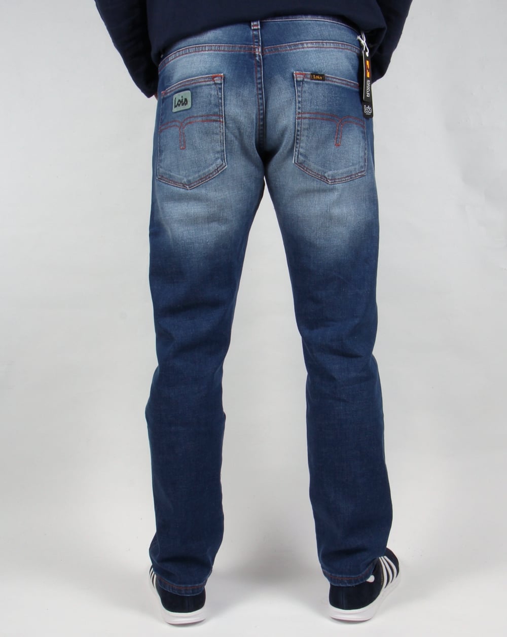 Lois Terrace – Regular Taper-Jeans in Stone-Waschung