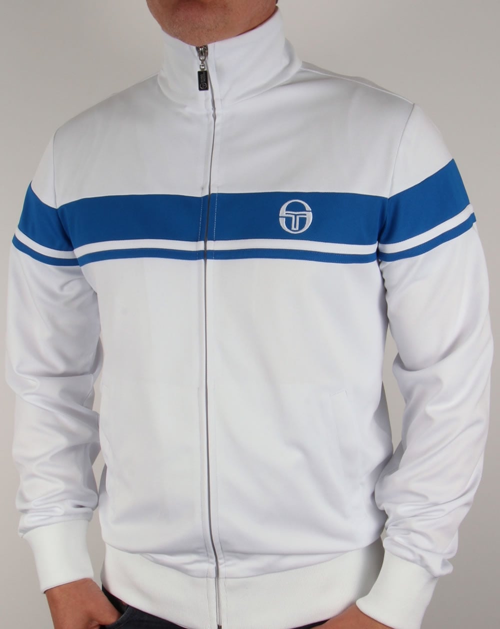 Sergio Tacchini Masters II Trainingsjacke Weiß/Royal