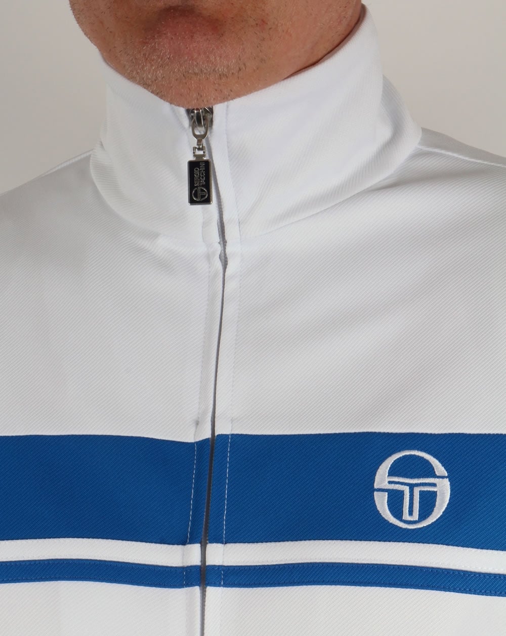 Sergio Tacchini Masters II Trainingsjacke Weiß/Royal