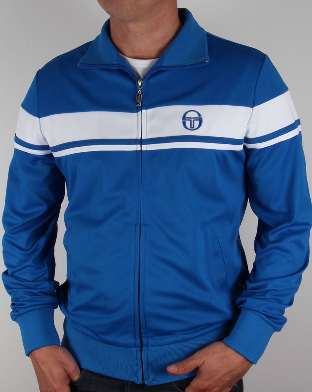 Sergio Tacchini Masters II Trainingsjacke Royal/Weiß
