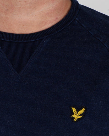Lyle And Scott – Indigo – Sweatshirt mit Rundhalsausschnitt, dunkles Indigo