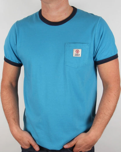 Franklin And Marshall Pocket Ringer T-Shirt Wolkenblau