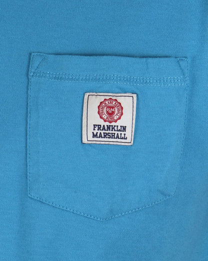 Franklin And Marshall Pocket Ringer T-Shirt Wolkenblau