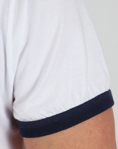 Franklin And Marshall Pocket Ringer T-Shirt Weiß