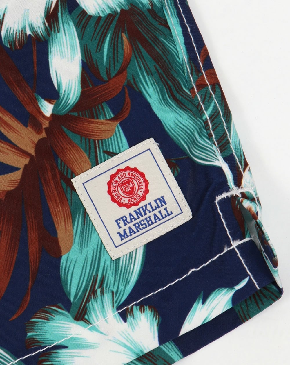 Franklin And Marshall Strandshorts mit Blumenmuster Vintage Blau