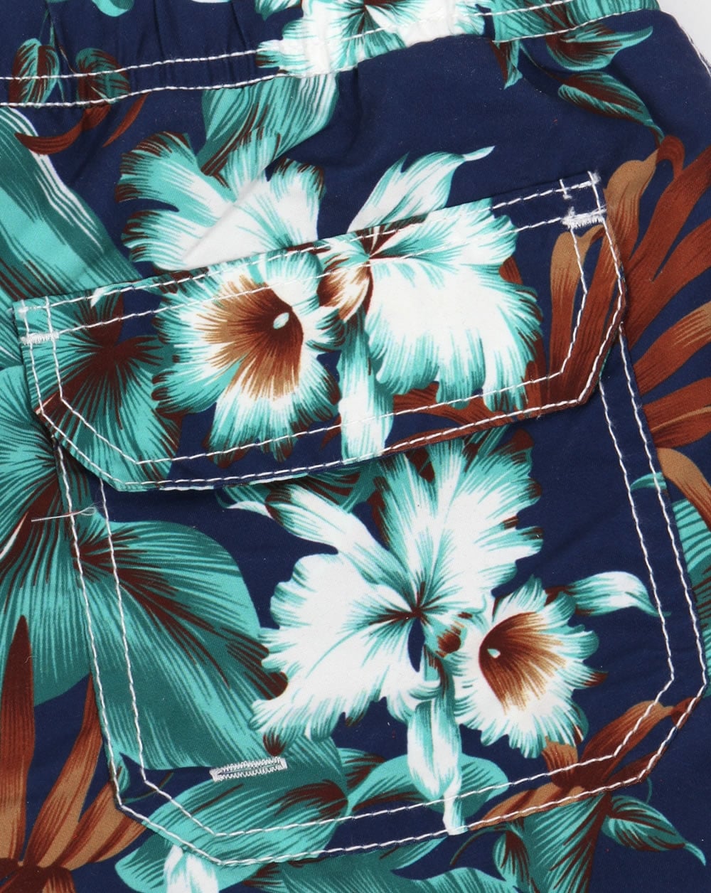 Franklin And Marshall Strandshorts mit Blumenmuster Vintage Blau
