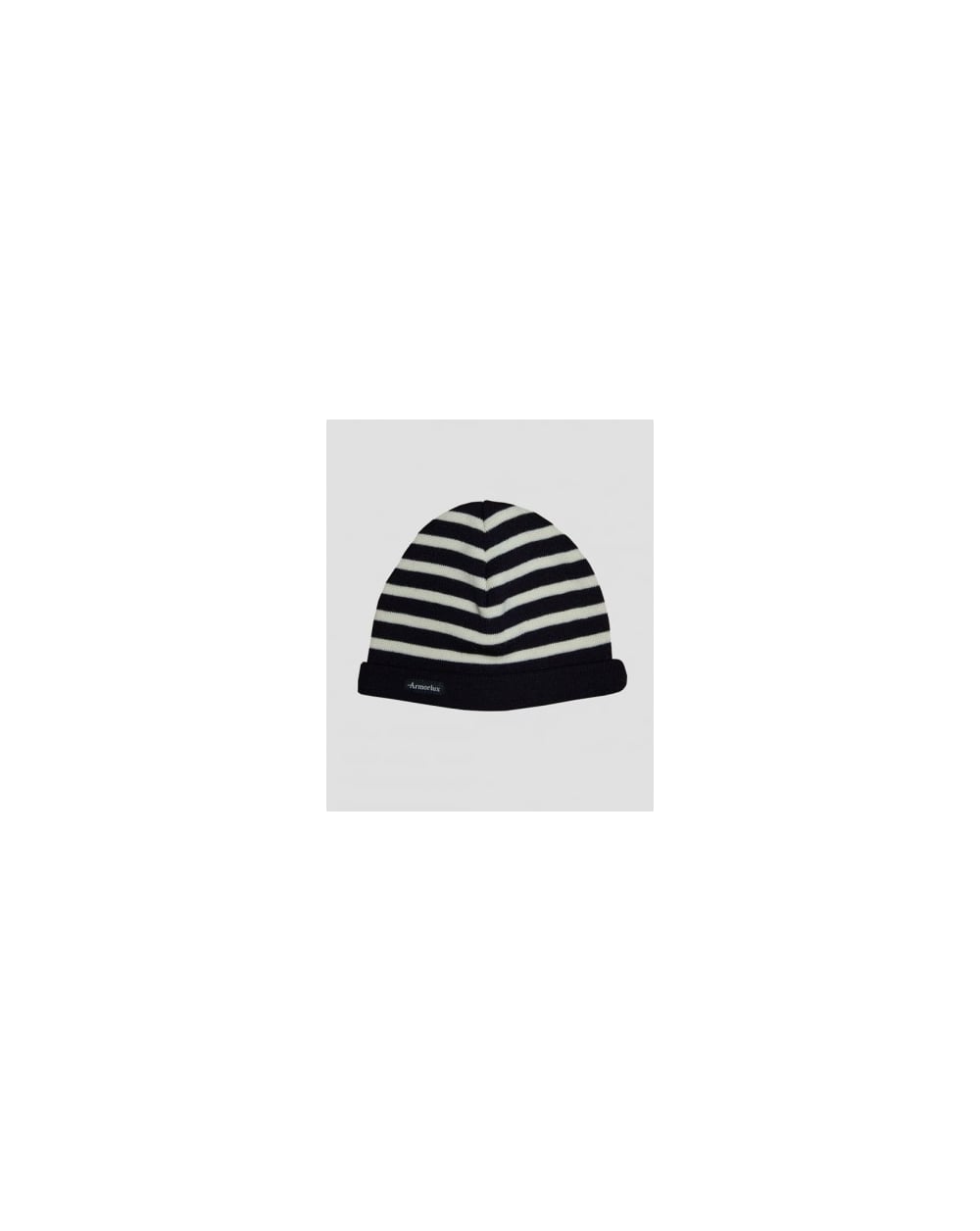 Armor-lux Gestreifte Beanie-Mütze Marineblau/Ecru