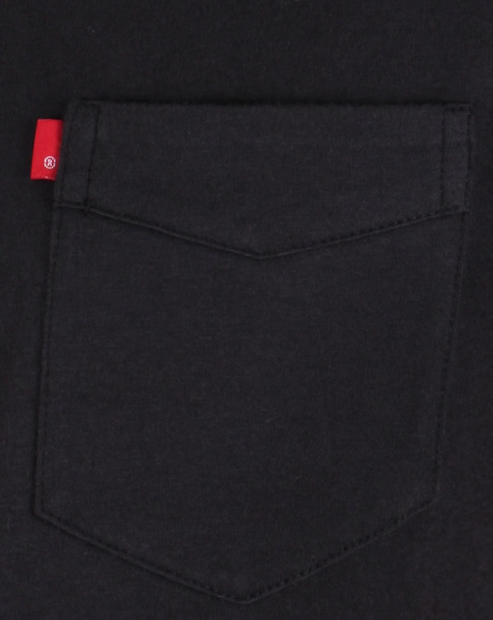 Levis – Sunset – Schwarzes T-Shirt mit Tasche