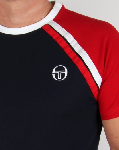 Sergio Tacchini Ghibli T-Shirt Marineblau/Weiß/Rot