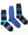 Pringle Bamboo Wide Stripe Socks Navy/Blue