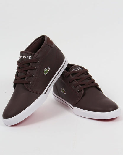 Lacoste Ampthill Leder-Sneaker Dunkelbraun