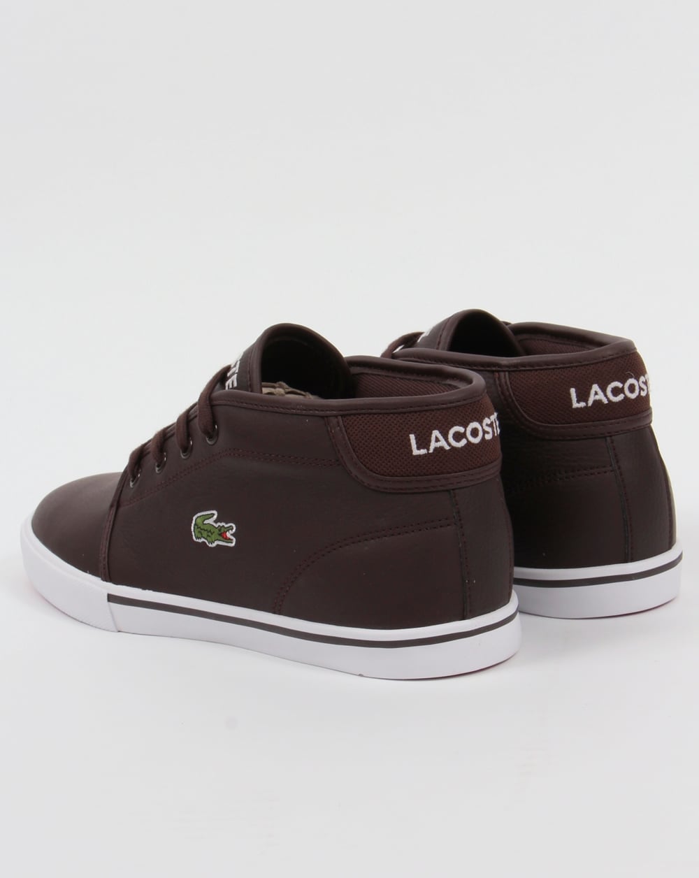 Lacoste Ampthill Leder-Sneaker Dunkelbraun