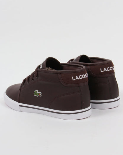 Lacoste Ampthill Leder-Sneaker Dunkelbraun