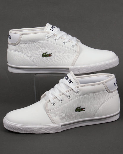 Lacoste Ampthill Leder-Sneaker Weiß/Weiß