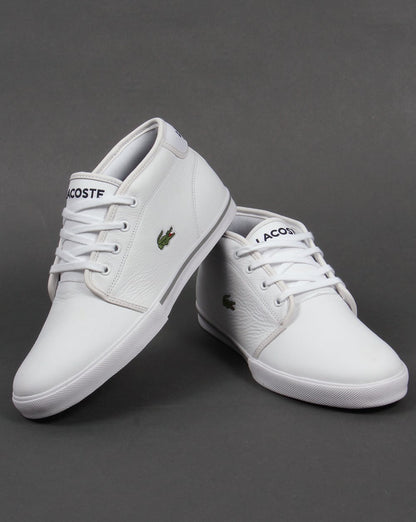 Lacoste Ampthill Leder-Sneaker Weiß/Weiß