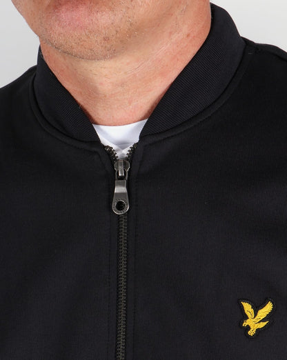 Lyle And Scott – Bomber-Trainingsjacke in Schwarz
