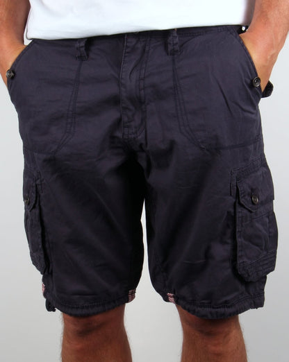 Ringspun Combat Shorts Marineblau