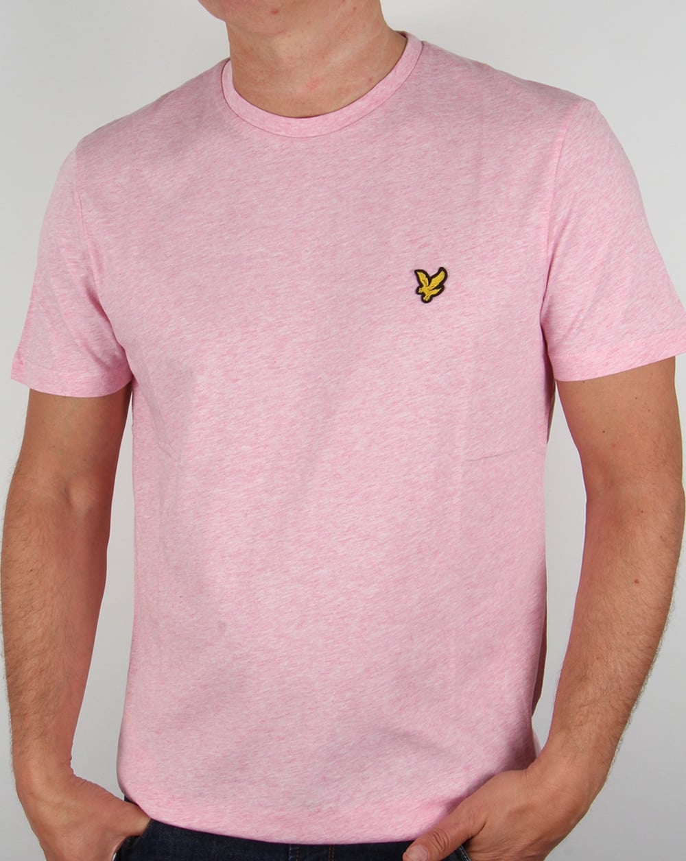Lyle And Scott – T-Shirt in Mittelrosa meliert