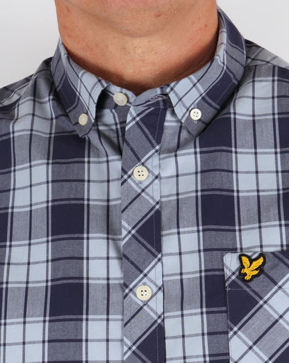 Lyle And Scott Kariertes Hemd, Marineblau