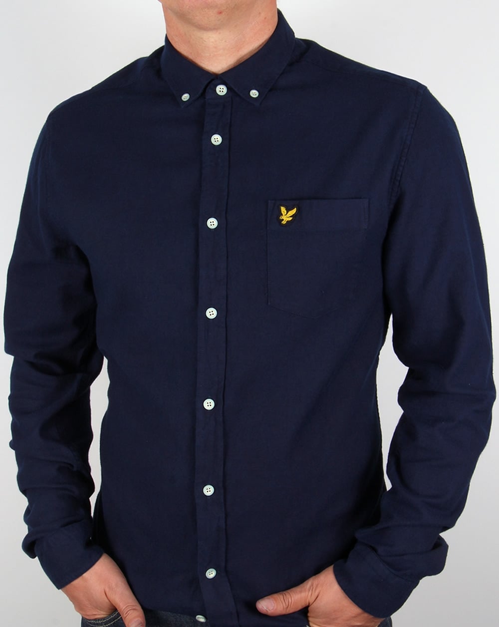 Lyle And Scott – Indigo Oxford-Hemd in Dunkelindigo