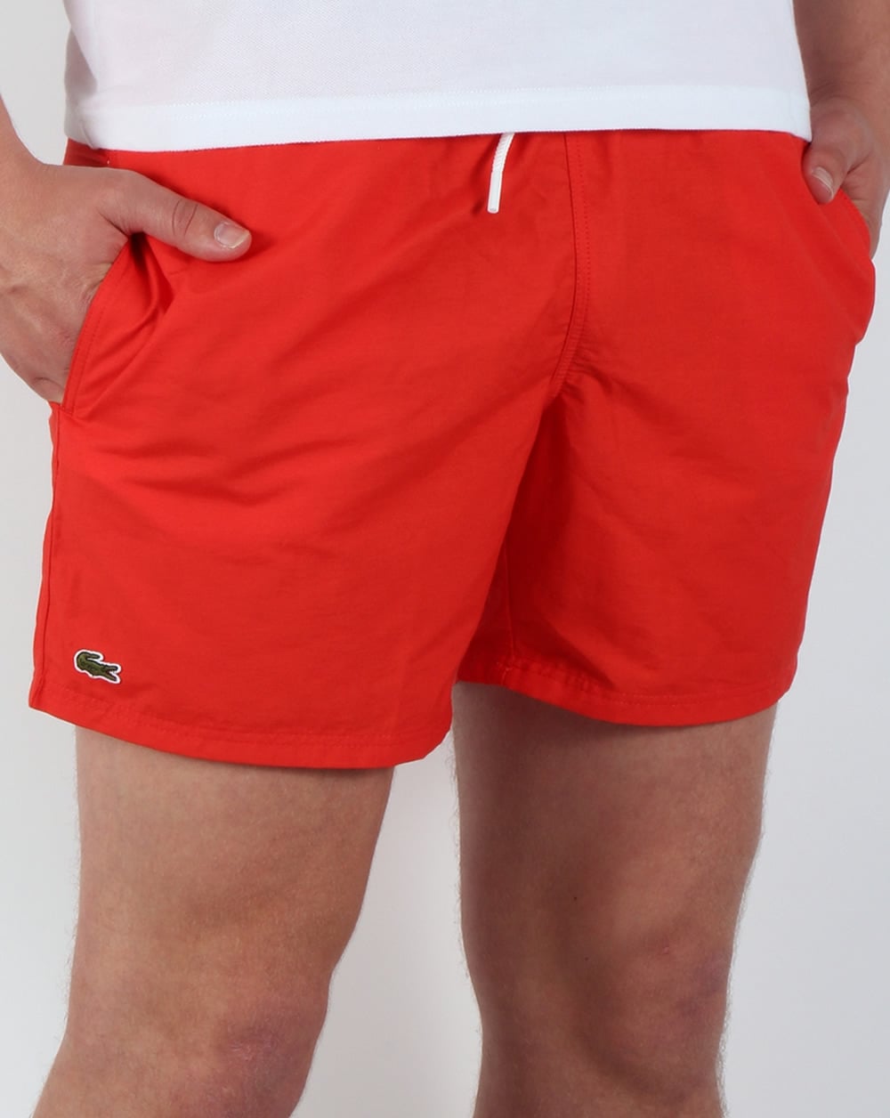 Lacoste Badeshorts Rot