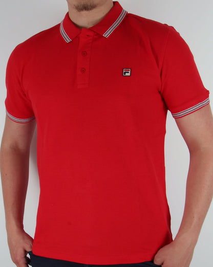 Fila Vintage Matcho 3 Poloshirt Rot