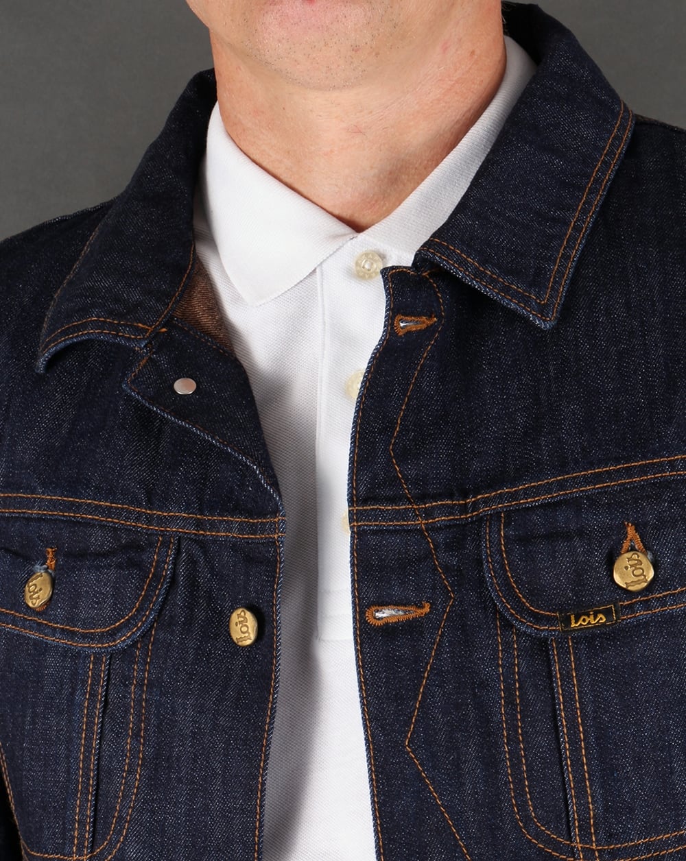 Lois Jeansjacke in dunkler Waschung