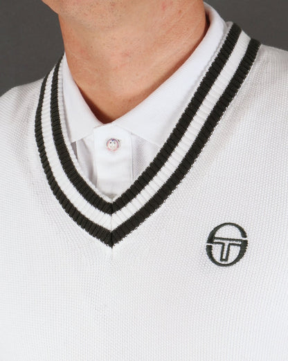 Sergio Tacchini Tanktop Weiß/Grün