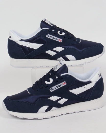 Reebok Classic Nylon Sneakers Marineblau/Weiß