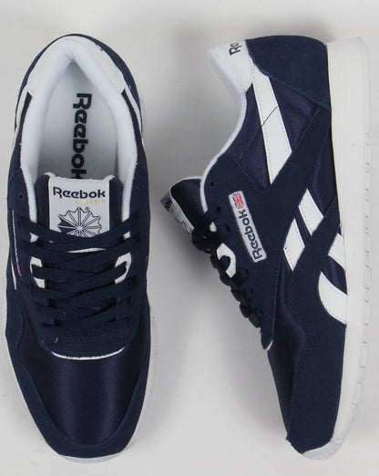 Reebok Classic Nylon Sneakers Marineblau/Weiß