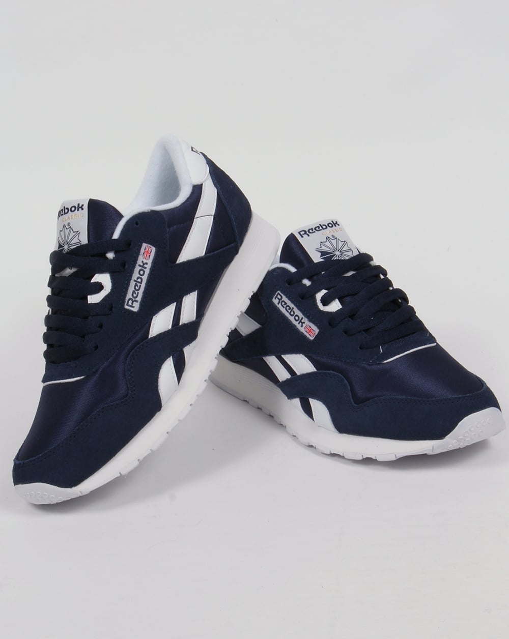 Reebok Classic Nylon Sneakers Marineblau/Weiß
